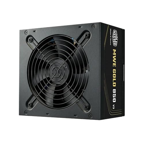 COOLER MASTER, FONTE COOLER MASTER ATX 3.1 850W MWE GOLD 850 V3 PFC ATIVO 80 PLUS GOLD COM CABO DE FORCA GARANTIA 5 ANOS