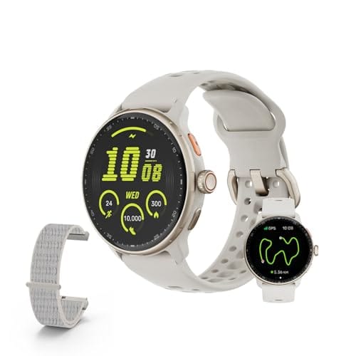 Bettdow SmartWatch GPS, Relogio Smartwatch Masculino e Feminino, 1,43 polegadas HD AMOLED, chamada Bluetooth, Esportivos relógio com voz por IA, Compatível com Android iOS, 2 Pulseiras (Titanium)