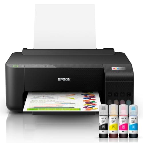 Impressora Epson EcoTank L1250 - Tanque de Tinta Colorida, Wi-Fi Direct, Comando de voz, Bivolt, Cor: Preto