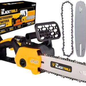 Moto Serra Elétrica A Bateria Portátil 21v 12 Pol Recarregável Profissional TCS21B The Black Tools