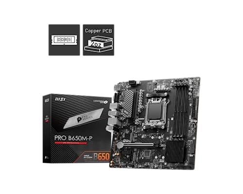 Placa Mãe MSI Pro B650M-P, AMD, AM5, M-ATX, DDR5, M.2, HDMI, Displayport, VGA