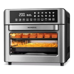 Fritadeira Air Fryer Forno Oven Digital 25L, Mondial, Preto/Inox, 2000W, 110V - AFO-25L-BI