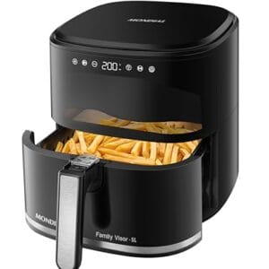 Fritadeira Sem Óleo Air Fryer Digital 5L, Mondial, Preto, 2000W, 110V - AF-50-DV