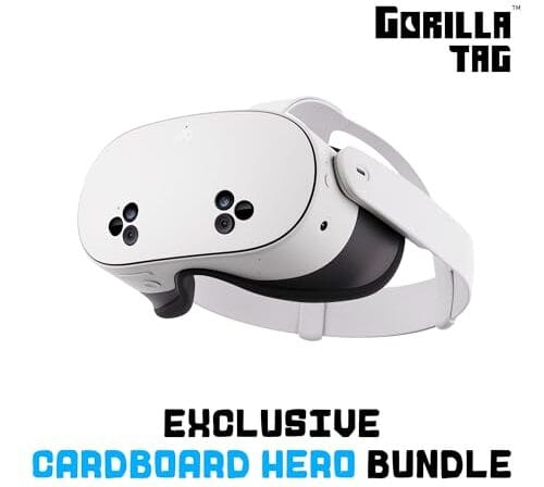 Meta Quest 3S 128 GB — Mergulhe na realidade mista — Dispositivo irreal. Preço irreal. — Fone de ouvido multifuncional — Obtenha um teste de 3 meses do Meta Horizon+ incluído