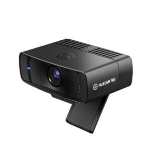 Elgato Facecam Pro, True 4K60 Ultra HD Webcam para transmissão ao vivo, jogos, chamadas de vídeo, sensor Sony, correção avançada de luz, controle de estilo DSLR, grande angular, funciona com OBS, equipes, zoom, PC/Mac