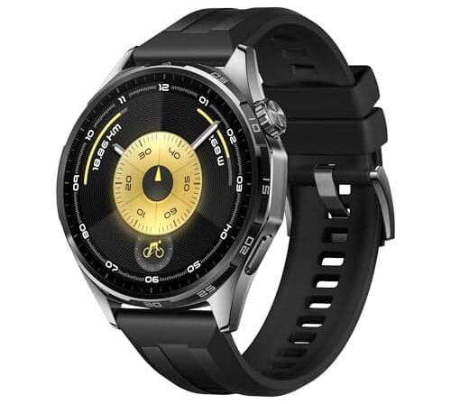 Smartwatch, HUAWEI WATCH GT 6 46mm, Potenciômetro de Ciclismo no Pulso, Bateria com Autonomia de Até 21 Dias, Bem-Estar Emocional Multidimensional, Compatível com iOS e Android, GPS Integrado, Preto