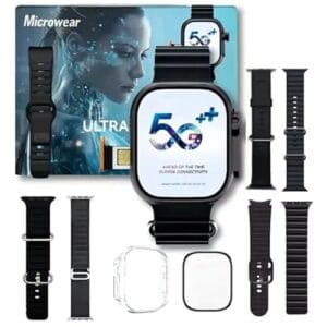 Smartwatch 5g Ultra 3 Ai 16gb Serie 10 Relogio Inteligente Microwear Chip Câmera NFC ChatGPT + Brindes Original Masculino (Preto)