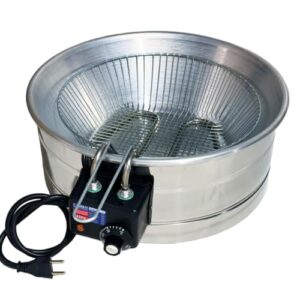 Fritadeira Elétrica Industrial Tacho Redondo 10L - Pastel, Coxinha, Kibe, Batata (220v)