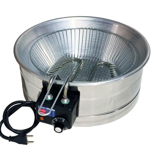 Fritadeira Elétrica Industrial Tacho Redondo 10L - Pastel, Coxinha, Kibe, Batata (220v)
