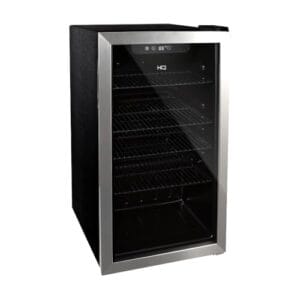 Cervejeira Expositor Vertical HQ Vidro Duplo 100 Litros Inox HQ-100CEVPV (127V)