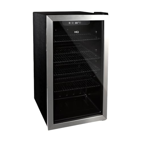 Cervejeira Expositor Vertical HQ Vidro Duplo 100 Litros Inox HQ-100CEVPV (127V)