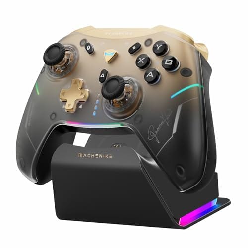 Machenike G5Pro V2 1000HZ Wireless Gaming Controller for NS/PC/iOS/Android with Charging Dock (PE)