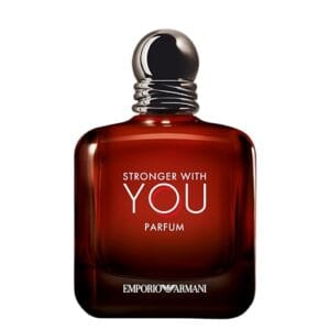 Armani Beauty, Stronger With You Parfum, 100ml, Giorgio Armani Perfume Masculino, Fragrância Fougère Ambarada e Amadeirada com Notas de Baunilha Picante, Couro, Pimenta Rosa e Lavanda