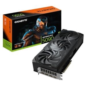 Placa de Vídeo Gigabyte RTX 5090 Windforce OC 32G, 32GB GDDR7, Ray Tracing, Alto Desempenho para Games e Criação – GV-N5090WF3OC-32GD