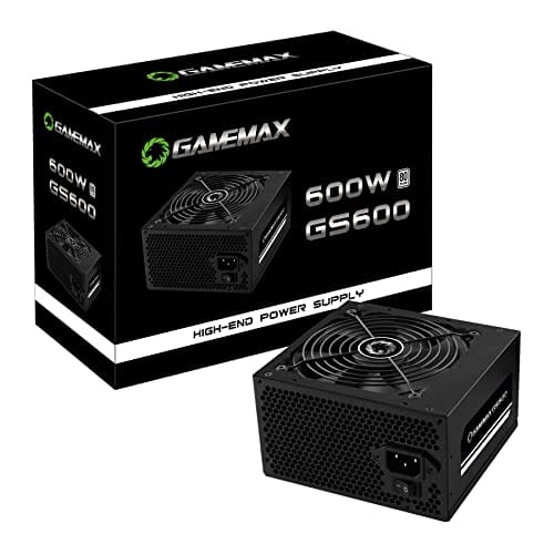 Fonte Gamemax Gs600 600w 80 Plus White Pfc Ativo Preta
