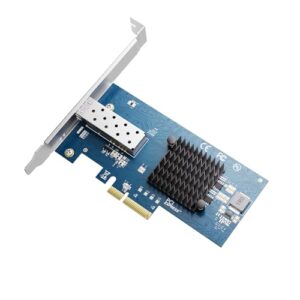 Placa de rede SFP+ PCI-e aberta de 10 GB, com controlador Intel 82599(X520-DA1), adaptador Ethernet de 10 Gbps, placa NIC de 10 GB de 10 GB, compatível com Windows/Windows Server/VMware