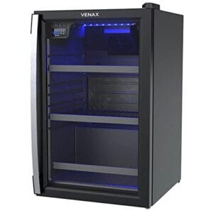 Cervejeira Blue Light 100L Preto 220V Porta De Vidro Venax