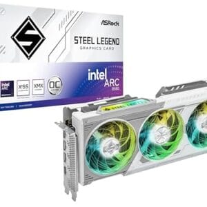 GPU ASROCK INTEL ARC B580 STEEL LEGEND 12G OC 192 BITS (B580 SL 12GO) 90-GA5CZZ-00UANF