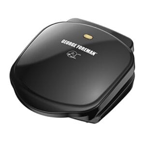 George Foreman GR10B Prato clássico elétrico para ambientes internos Grill e Panini Press, preto