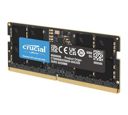 Crucial Memória RAM DDR5, 16GB, 4800MHz, CL40, para Notebook
