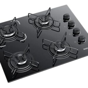 Cooktop 4 Bocas Itatiaia Essencial com Mesa de Vidro Temperado e Acendimento Automático Preto Bivolt