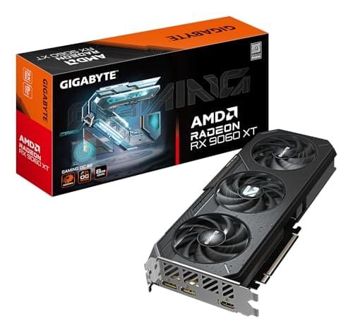 Placa de Video Gigabyte RX 9060 XT Gaming OC, 8gb GDDR6 - GV-R9060XTGAMING OC-8GD