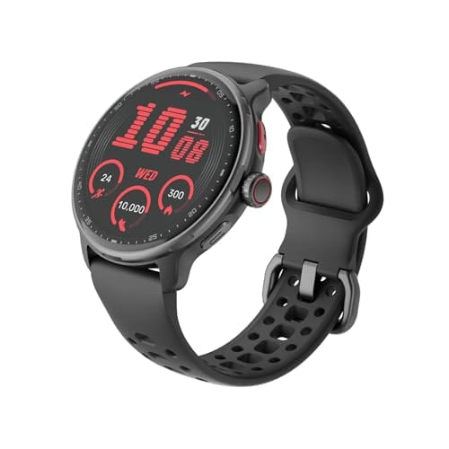 Smartwatch com GPS, 1.43" Display Bluetooth Telefone Chamada, 256MB, à prova d'água 3ATM,relogio smartwatch feminino e masculino (preto)