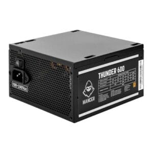 Fonte Mancer Thunder 600W | 80 Plus Bronze | ATX | Não modular | Preto | MCR-THR600-BL01