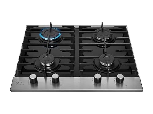 FISCHER COOKTOP À GÁS 4 BOCAS PLATINIUM MESA VIDRO PRETO 33800-92121