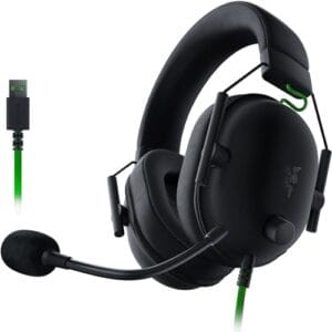 Razer Fone de ouvido BlackShark V2 X com fio para jogos com som surround 7.1, drivers de 50 mm, microfone com cancelamento de ruído