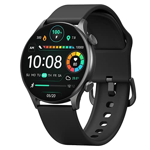 HAYLOU Solar Plus Smartwatch, 1.43 "AMOLED Display Bluetooth Telefone Chamada Relógio Inteligente para Homens e Mulheres, Exibição Sempre Ativa, Bluetooth 5.3