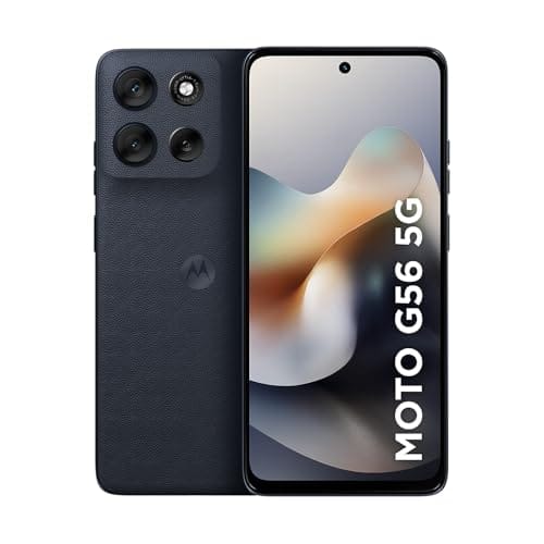 Smartphone Motorola Moto g56 5G - 256GB 24GB (8GB RAM+16GB Ram Boost) e 50MP Sony Lytia 600 Camera Ultrarresistencia militar IP68 + IP69 - Grafite