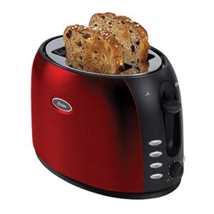 Oster Torradeira Aço Inox, 110V, Vermelho,800W, TSSTTJC5BBKR