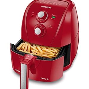 MONDIAL Fritadeira Sem Óleo Air Fryer 4L, Vermelho, 1500W, 110V - AFN-40-FR