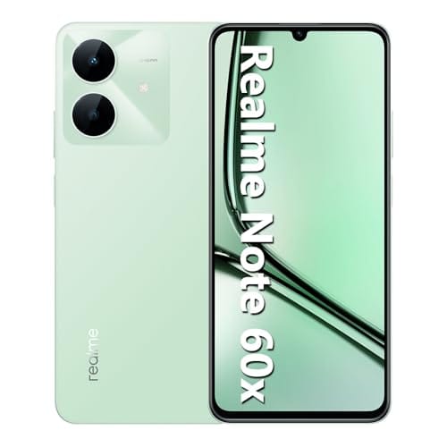 Realme Note 60X - 64GB - 3 GB RAM - Câmera 8MP - Bateria de 5000mAh - Wilderness Green (Verde)
