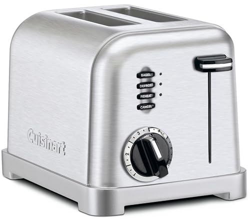 Cuisinart CPT-160P1 Classic Metal 2-Slice Toaster, escovado inoxidável