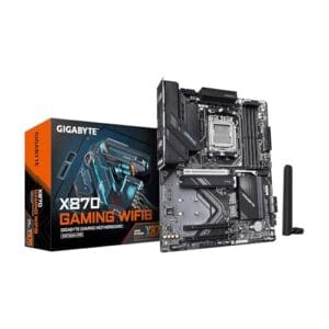 GIGABYTE X870 Gaming WIFI6 AM5 LGA 1718, ATX, DDR5, 3X M.2, PCIe 5.0, USB4, WiFi 6, LAN 2.5GbE, EZ-Latch, Garantia de 5 anos
