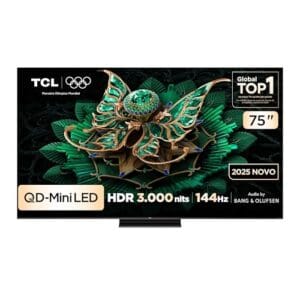 Smart TV TCL 75 Polegadas QLED Mini LED 4K C7K WiFi Bluetooth Google TV 4 HDMI 144Hz HDR10+ 75C7K