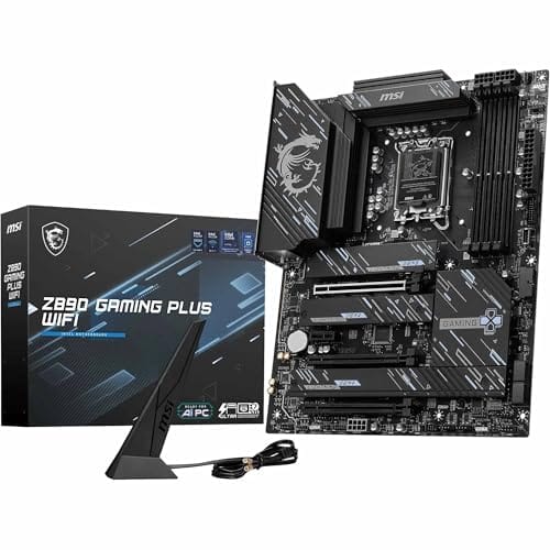 Placa Mãe MSI Z890 GAMING PLUS WIFI 7 (LGA 1851/4xDDR5/HDMI/DisplayPort/M.2/USB 4)