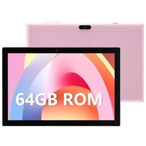 Tablet de 64 GB, tablet de 10 polegadas, tablets Android, bateria de 6000 mAh, tela sensível ao toque HD, tela sensível ao toque, tablet, computador 2 MP + 8 MP, câmeras duplas WiFi BT Google Play