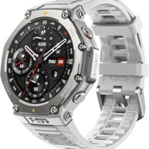 Amazfit T-Rex 3 Relógio Inteligente Robusto/Militar 48mm, GPS (com Privacidade), Mapas Offline, Longa Vida da Bateria,328 Pés Resistente à Água, 170 Modos de Fitness/Desporto (Grey)