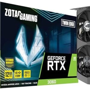 Placa de Vídeo Zotac Gaming - GeForce RTX 3060, Twin Edge, LHR, 12GB GDDR6