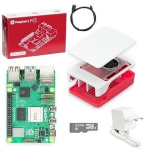 Kit Raspberry Pi 5 Pi5 B 8gb Fonte Case Sd32gb