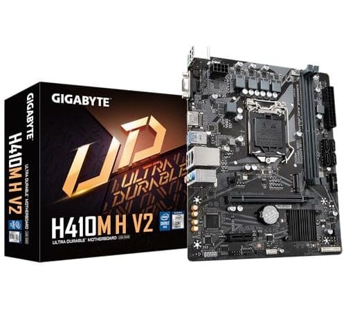 Placa Mãe Gigabyte H410M H V2 (LGA 1200/2xDDR4/HDMI/D-Sub/M.2/USB 3.2)
