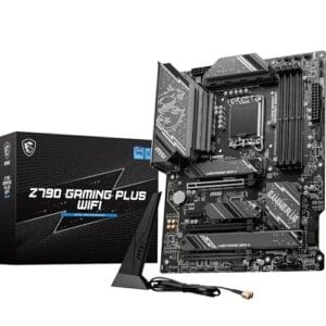 Placa Mãe MSI Z790 GAMING PLUS WIFI (LGA 1700/4xDDR5/HDMI/DisplayPort/M.2/USB 3.2)