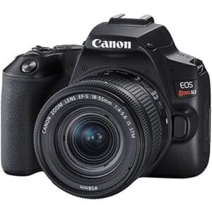 Câmera Canon SL3 DSLR com 24.1MP, 3", Gravação em Full HD - EF-S 18-55MM, Compacto