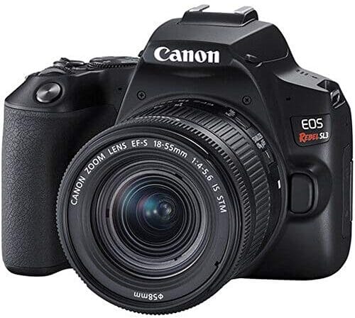 Câmera Canon SL3 DSLR com 24.1MP, 3", Gravação em Full HD - EF-S 18-55MM, Compacto