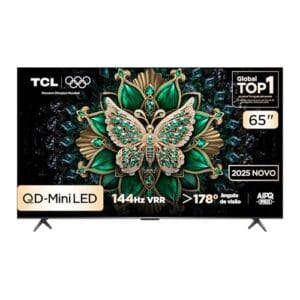 Smart TV TCL 65 Polegadas QLED Mini LED 4K C6K WiFi Bluetooth Google TV 4 HDMI 144Hz HDR10+ 65C6K