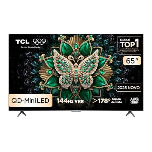 Smart TV TCL 65 Polegadas QLED Mini LED 4K C6K WiFi Bluetooth Google TV 4 HDMI 144Hz HDR10+ 65C6K