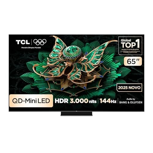 Smart TV TCL 65 Polegadas QLED Mini LED 4K C7K WiFi Bluetooth Google TV 4 HDMI 144Hz HDR10+ 65C7K